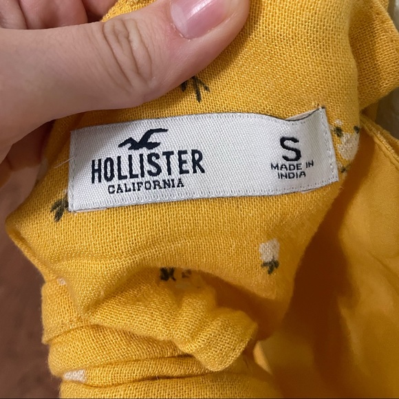 yellow floral hollister mini dress - Picture 5 of 5